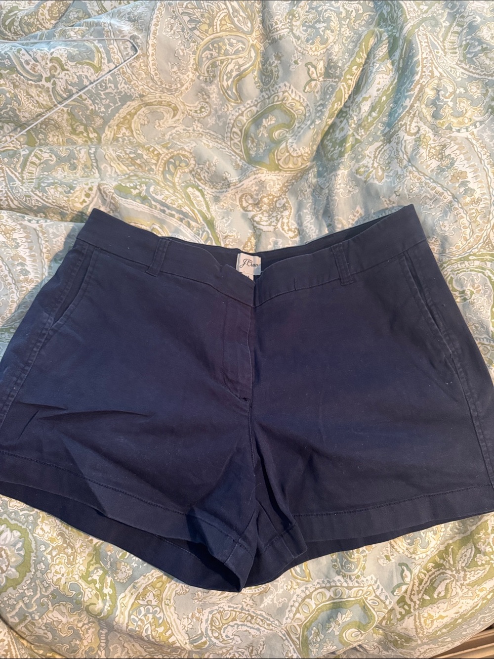 J. Crew Navy Cotton Tailored Shorts